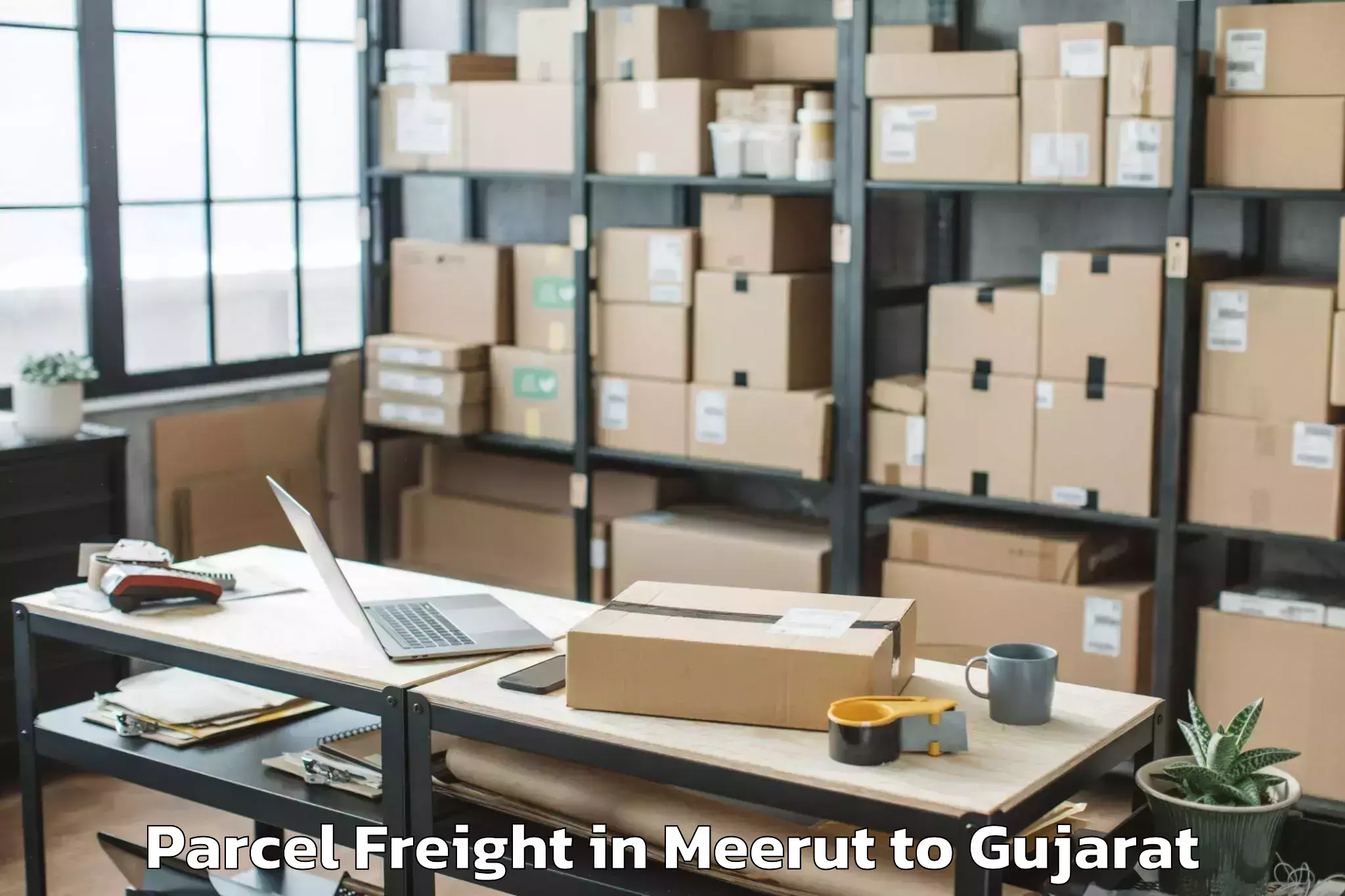 Expert Meerut to Navrangpura Parcel Freight